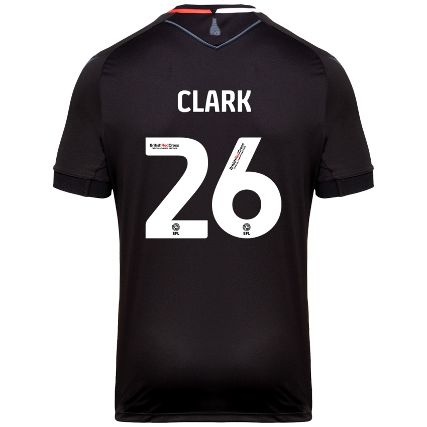 Niño Camiseta Ciaran Clark #26 Negro 2ª Equipación 2024/25 La Camisa Chile