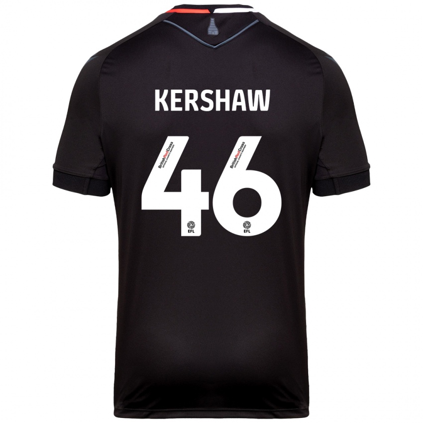 Niño Camiseta Ben Kershaw #46 Negro 2ª Equipación 2024/25 La Camisa Chile