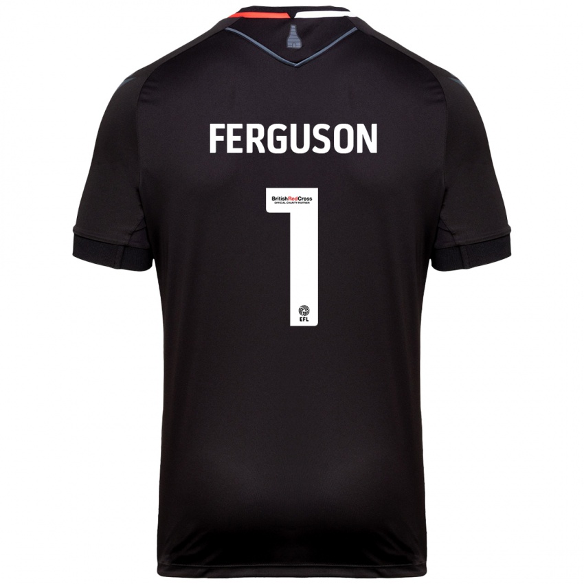 Niño Camiseta Georgie Ferguson #1 Negro 2ª Equipación 2024/25 La Camisa Chile