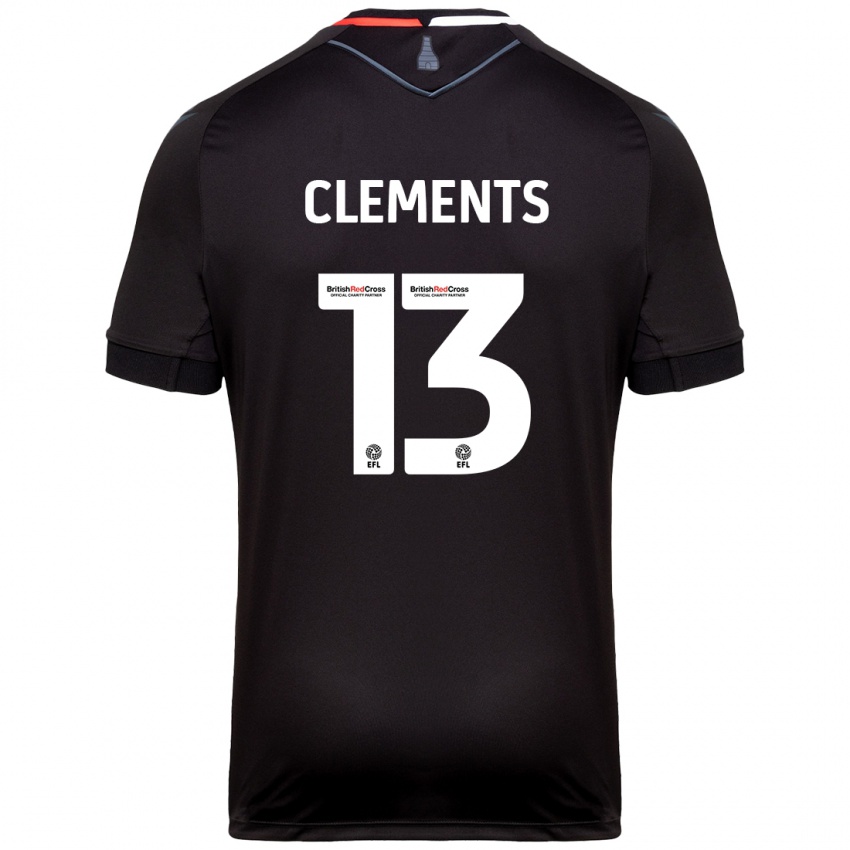 Niño Camiseta Daisy Clements #13 Negro 2ª Equipación 2024/25 La Camisa Chile