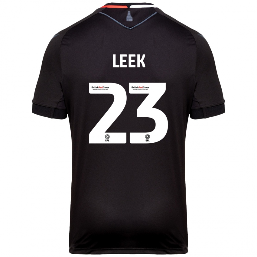 Niño Camiseta Ellie Leek #23 Negro 2ª Equipación 2024/25 La Camisa Chile