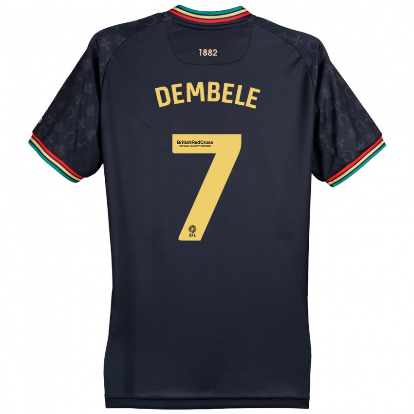 Niño Camiseta Karamoko Dembélé #7 Azul Marino Oscuro 2ª Equipación 2024/25 La Camisa Chile