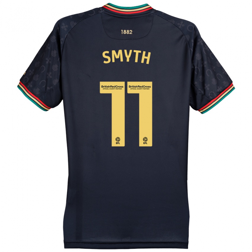 Niño Camiseta Paul Smyth #11 Azul Marino Oscuro 2ª Equipación 2024/25 La Camisa Chile