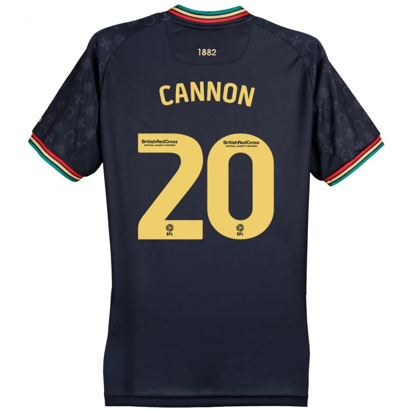 Niño Camiseta Reggie Cannon #20 Azul Marino Oscuro 2ª Equipación 2024/25 La Camisa Chile