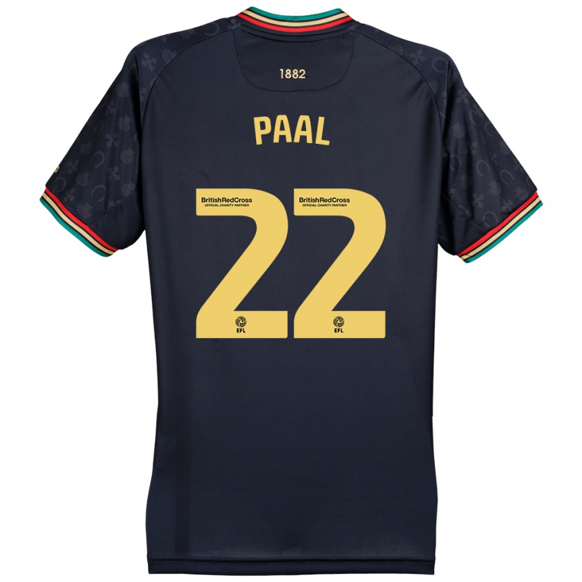 Niño Camiseta Kenneth Paal #22 Azul Marino Oscuro 2ª Equipación 2024/25 La Camisa Chile