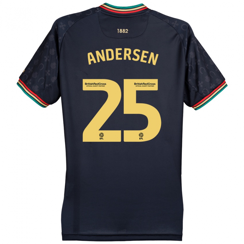 Niño Camiseta Lucas Andersen #25 Azul Marino Oscuro 2ª Equipación 2024/25 La Camisa Chile