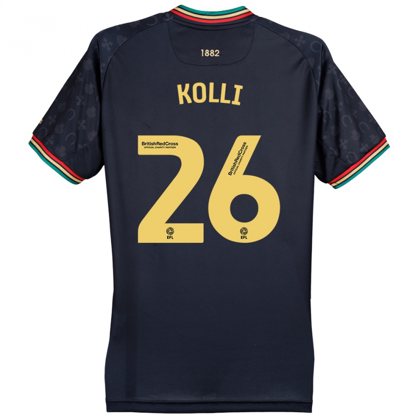 Niño Camiseta Rayan Kolli #26 Azul Marino Oscuro 2ª Equipación 2024/25 La Camisa Chile