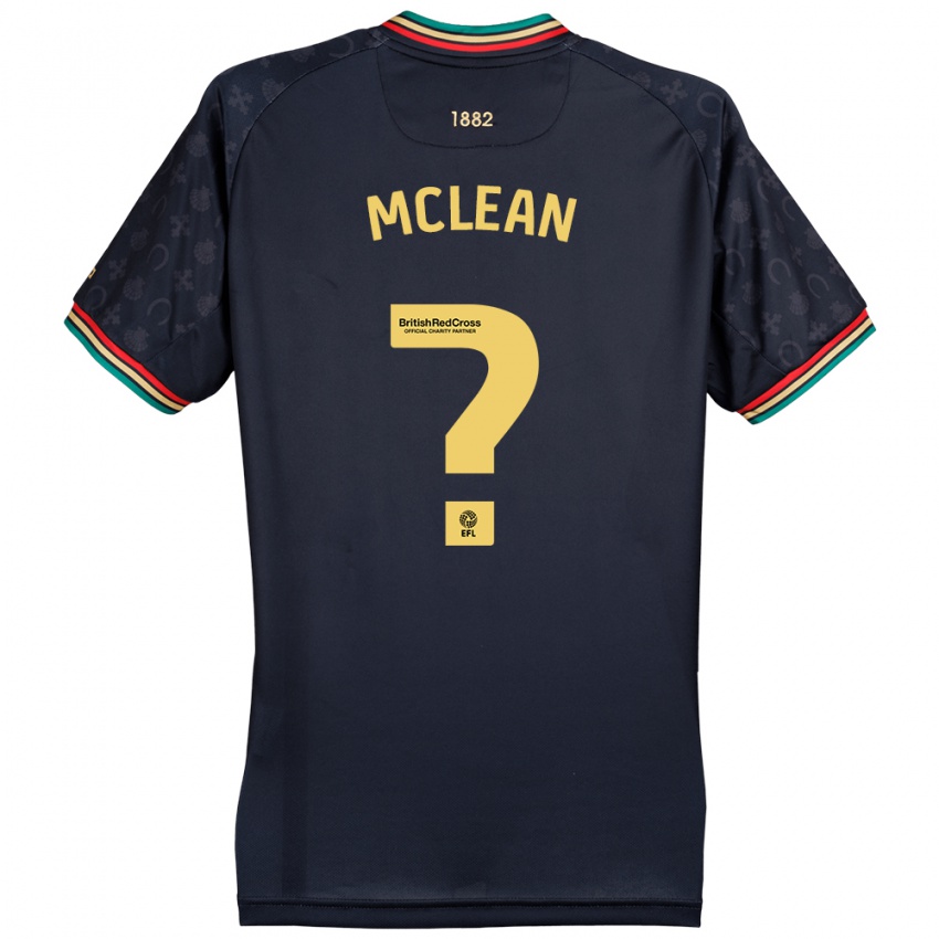 Niño Camiseta Mason Mclean #0 Azul Marino Oscuro 2ª Equipación 2024/25 La Camisa Chile