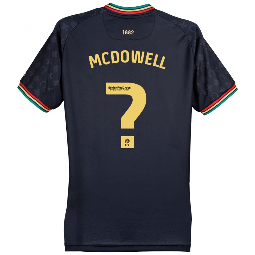 Niño Camiseta Jack Mcdowell #0 Azul Marino Oscuro 2ª Equipación 2024/25 La Camisa Chile