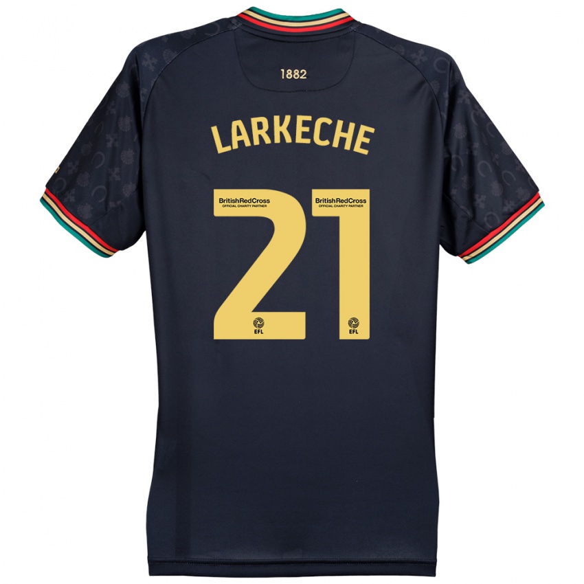 Niño Camiseta Ziyad Larkeche #21 Azul Marino Oscuro 2ª Equipación 2024/25 La Camisa Chile