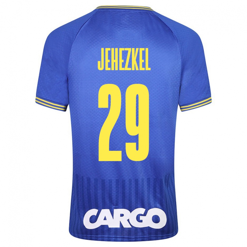 Niño Camiseta Sagiv Jehezkel #29 Blanco 2ª Equipación 2024/25 La Camisa Chile