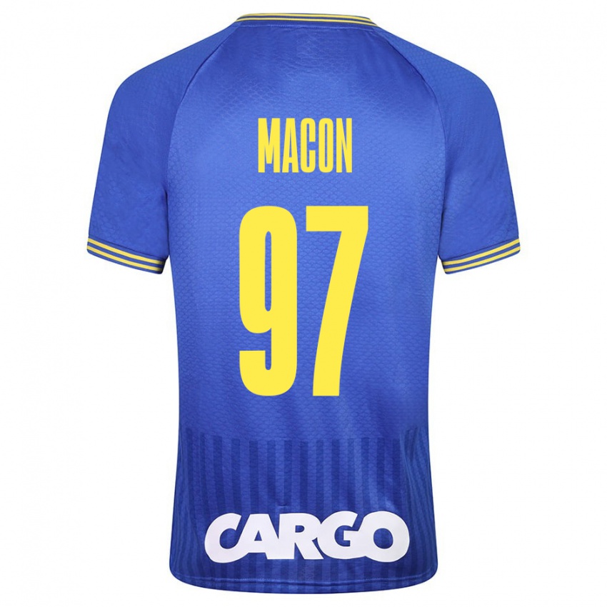 Niño Camiseta Yvann Maçon #97 Blanco 2ª Equipación 2024/25 La Camisa Chile