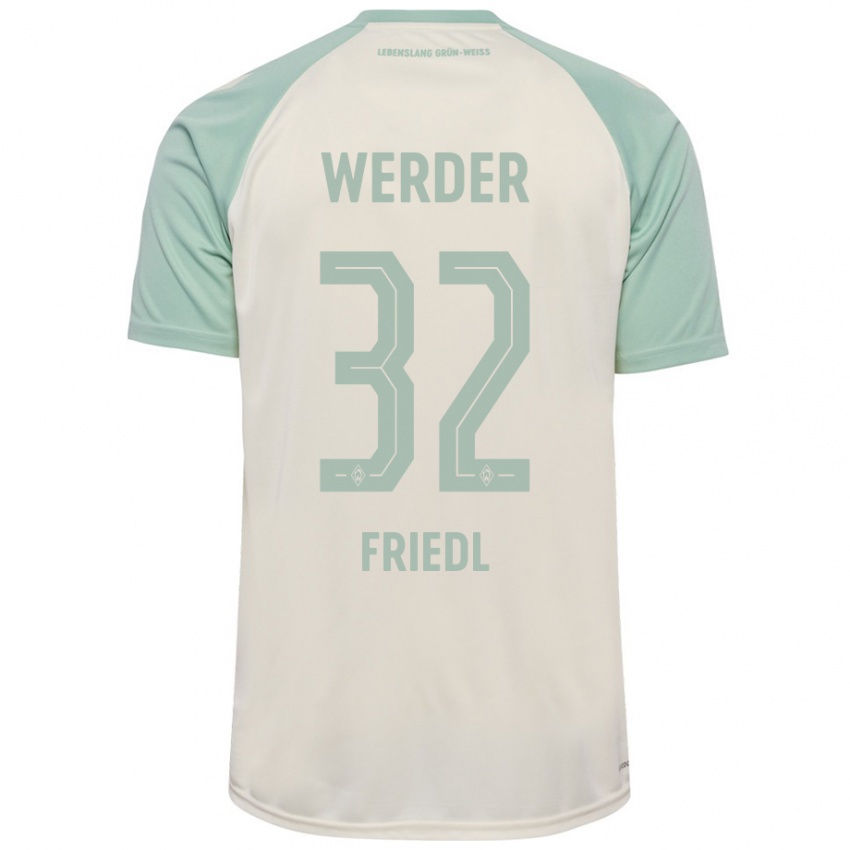 Niño Camiseta Marco Friedl #32 Blanquecino Verde Claro 2ª Equipación 2024/25 La Camisa Chile