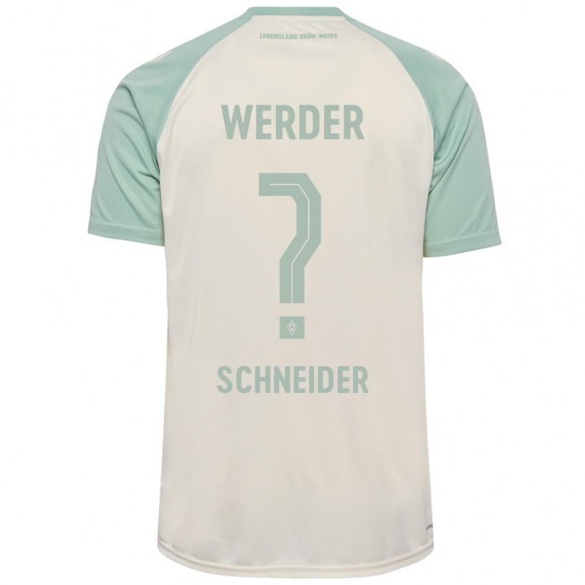 Niño Camiseta Dieter Schneider #0 Blanquecino Verde Claro 2ª Equipación 2024/25 La Camisa Chile