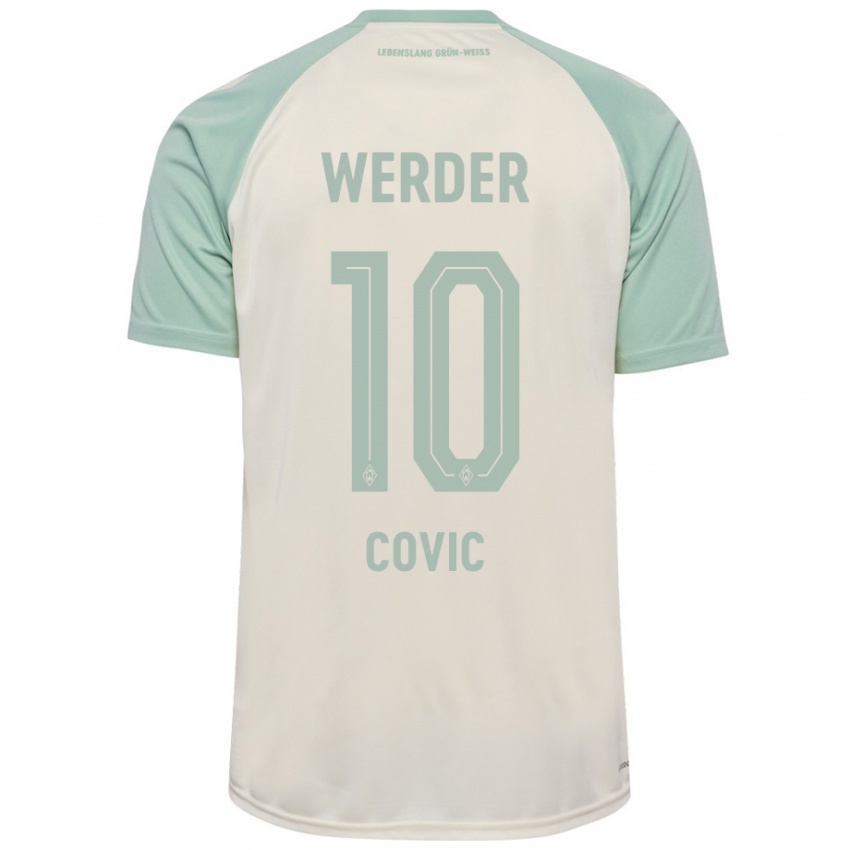 Niño Camiseta Patrice Covic #10 Blanquecino Verde Claro 2ª Equipación 2024/25 La Camisa Chile