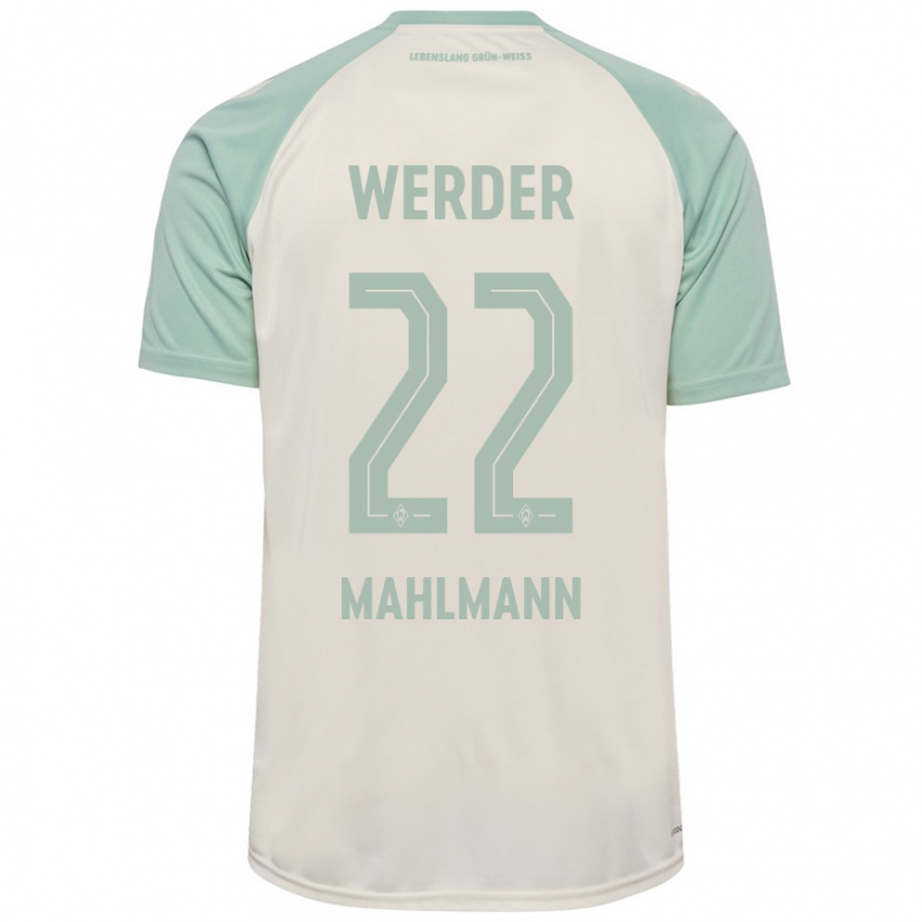 Niño Camiseta Justus Mahlmann #22 Blanquecino Verde Claro 2ª Equipación 2024/25 La Camisa Chile