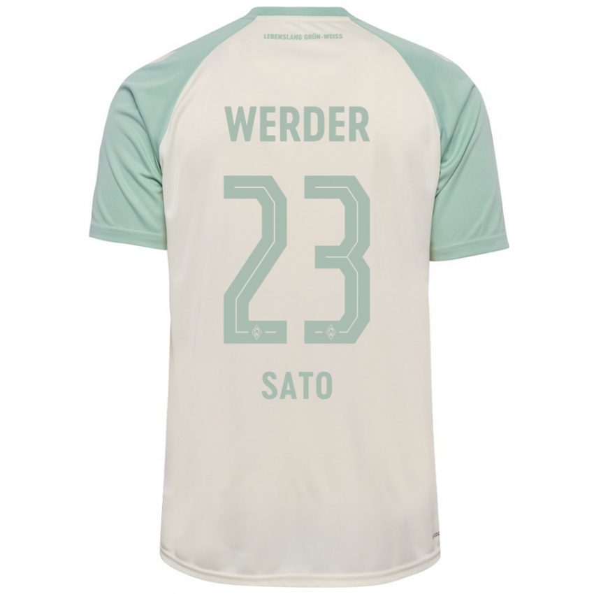 Niño Camiseta Kein Sato #23 Blanquecino Verde Claro 2ª Equipación 2024/25 La Camisa Chile