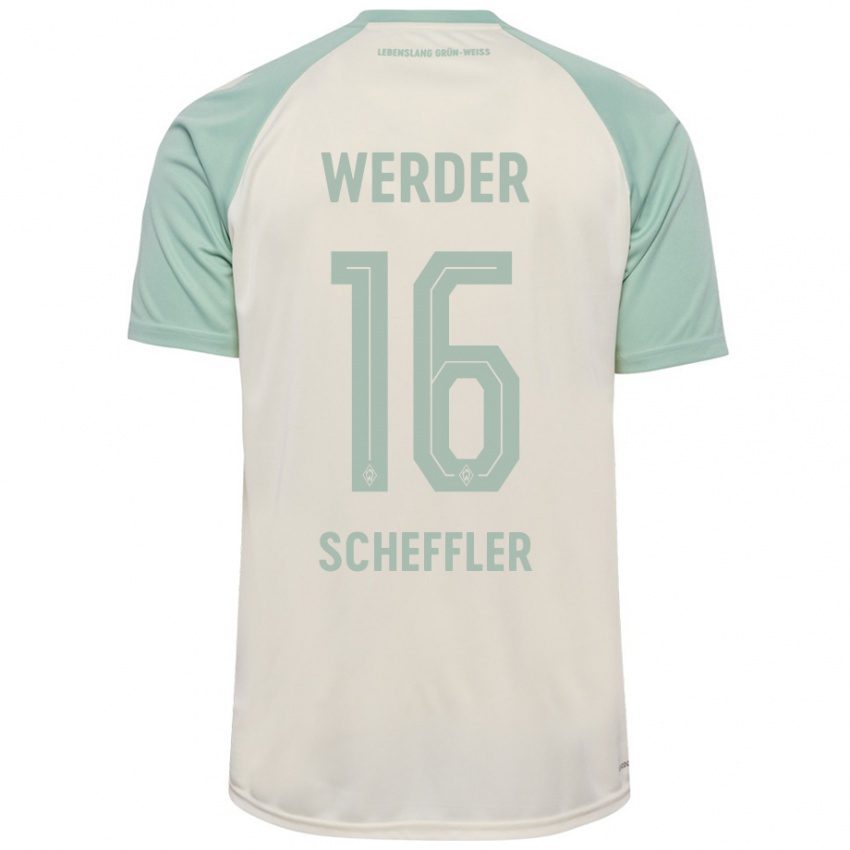 Niño Camiseta Ian Scheffler #16 Blanquecino Verde Claro 2ª Equipación 2024/25 La Camisa Chile