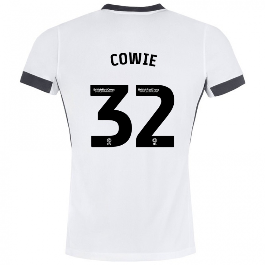 Niño Camiseta Abbie Cowie #32 Blanco Negro 2ª Equipación 2024/25 La Camisa Chile