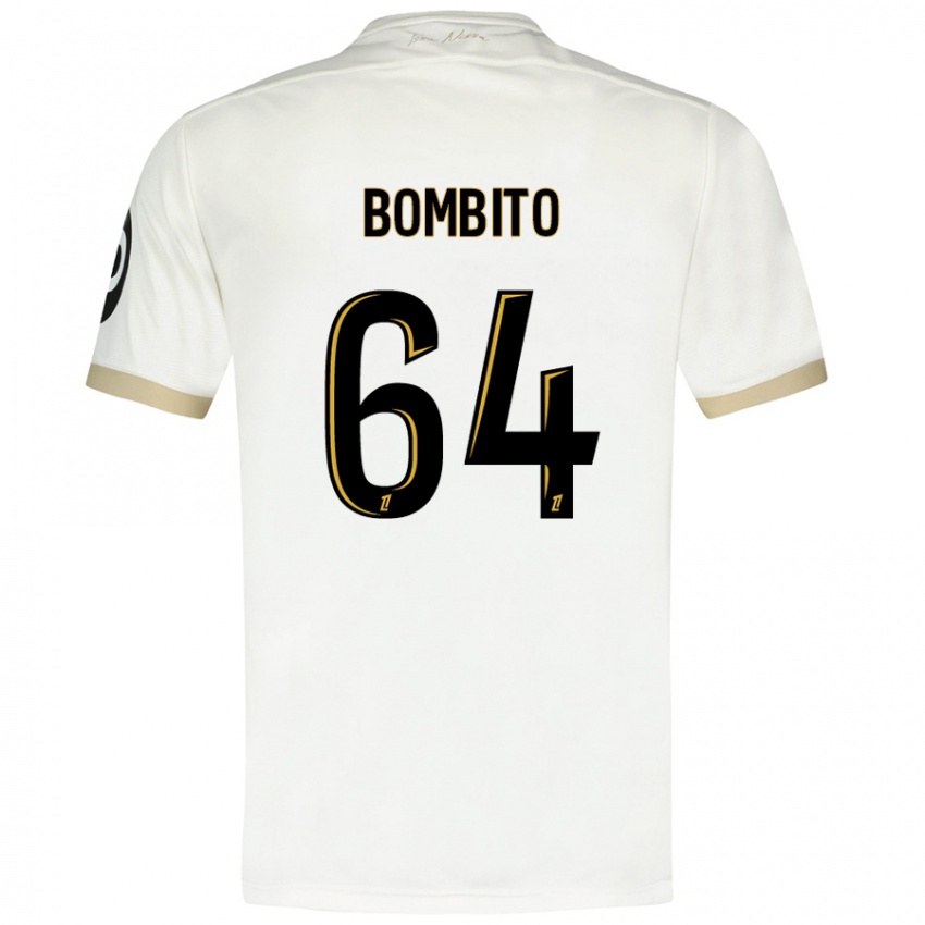 Niño Camiseta Moïse Bombito #64 Blanco Dorado 2ª Equipación 2024/25 La Camisa Chile