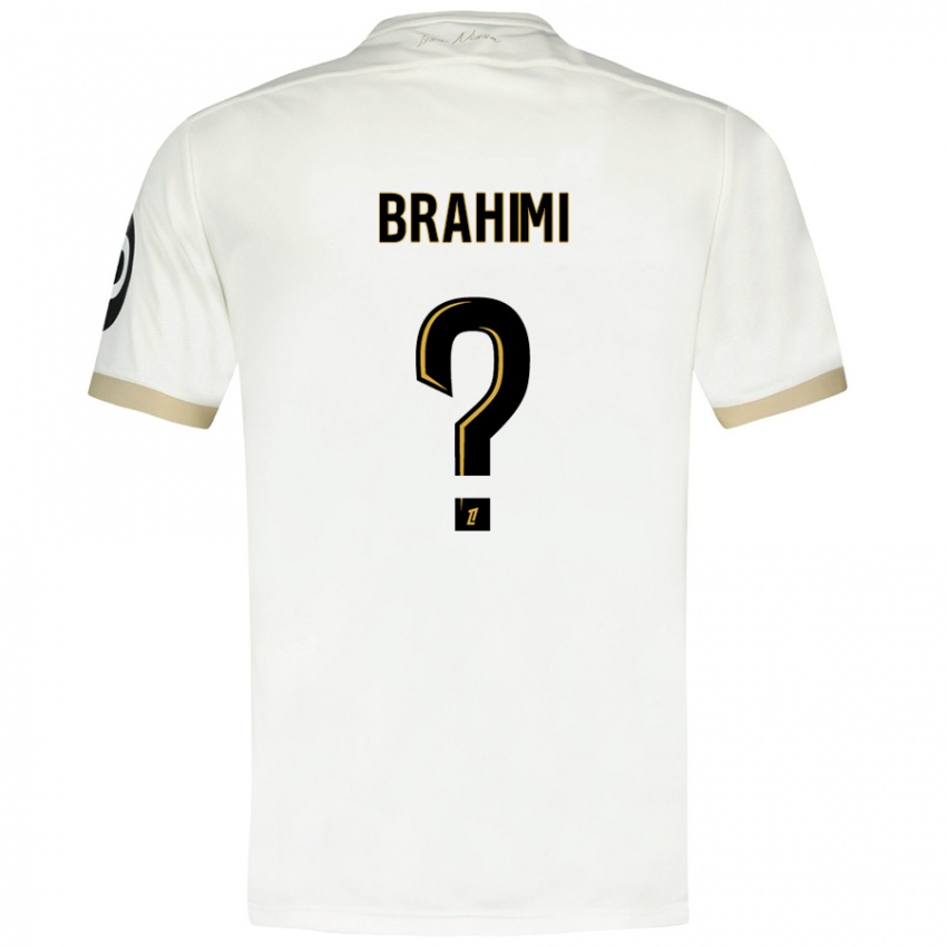 Niño Camiseta Billal Brahimi #0 Blanco Dorado 2ª Equipación 2024/25 La Camisa Chile