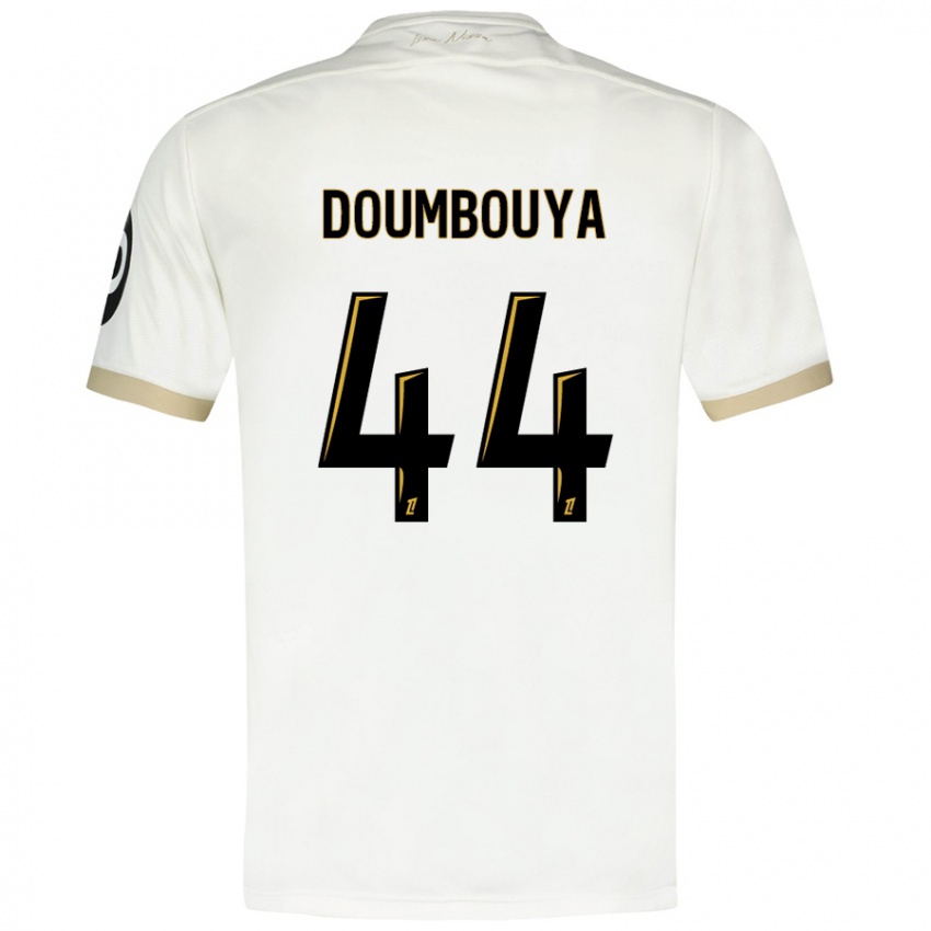 Niño Camiseta Amidou Doumbouya #44 Blanco Dorado 2ª Equipación 2024/25 La Camisa Chile