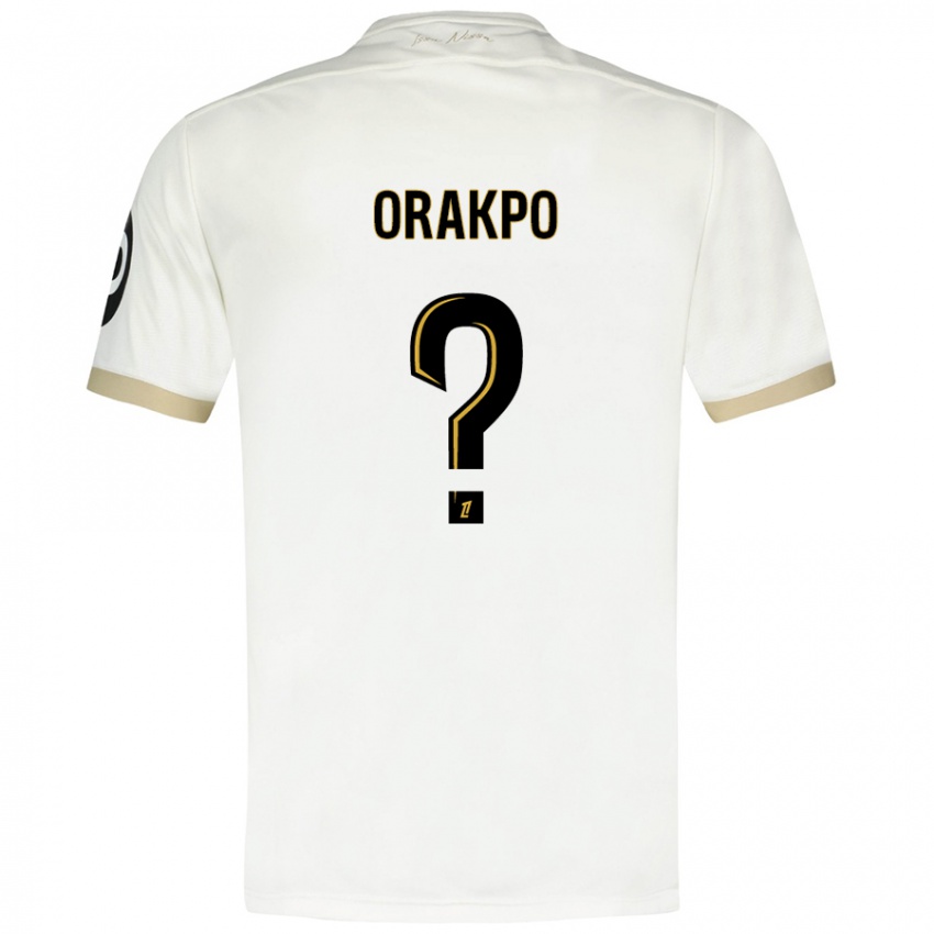 Niño Camiseta Victor Orakpo #0 Blanco Dorado 2ª Equipación 2024/25 La Camisa Chile