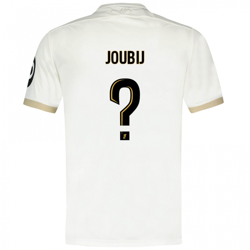 Niño Camiseta Neil Joubij #0 Blanco Dorado 2ª Equipación 2024/25 La Camisa Chile