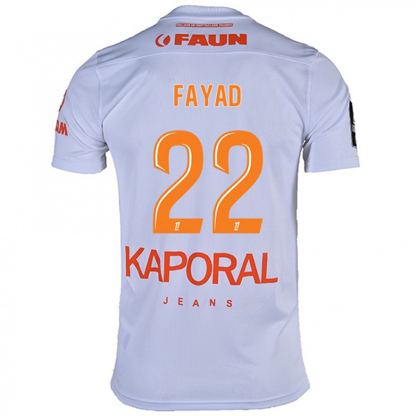 Niño Camiseta Khalil Fayad #22 Blanco 2ª Equipación 2024/25 La Camisa Chile