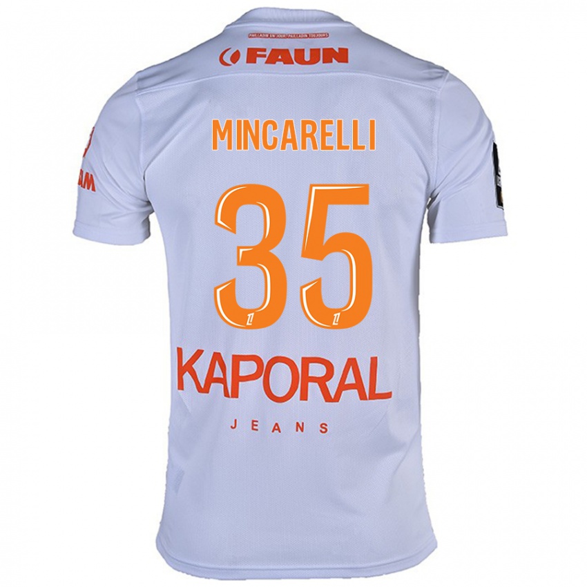 Niño Camiseta Lucas Mincarelli #35 Blanco 2ª Equipación 2024/25 La Camisa Chile