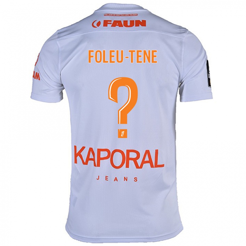 Niño Camiseta Kévin Foleu-Tene #0 Blanco 2ª Equipación 2024/25 La Camisa Chile