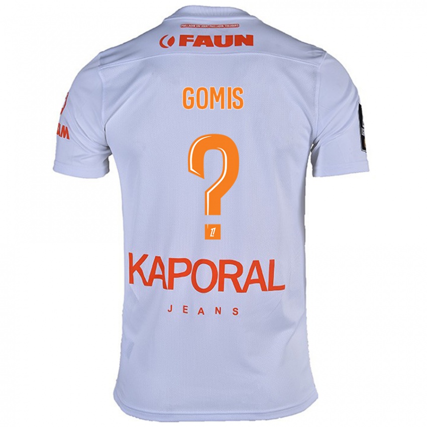 Niño Camiseta Kabissan Gomis #0 Blanco 2ª Equipación 2024/25 La Camisa Chile