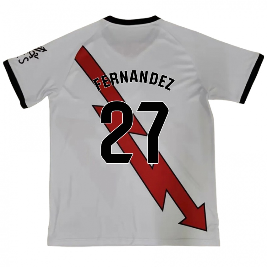 Niño Camiseta Pelayo Fernandez #27 Rojo 2ª Equipación 2024/25 La Camisa Chile