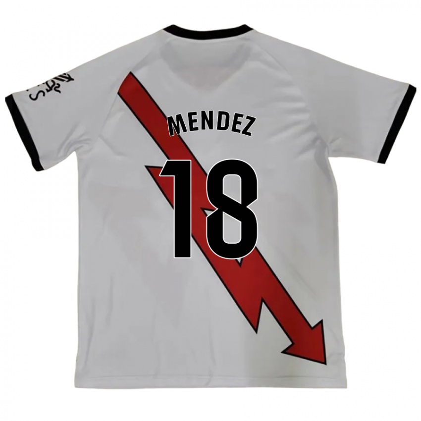 Niño Camiseta Diego Méndez #18 Rojo 2ª Equipación 2024/25 La Camisa Chile