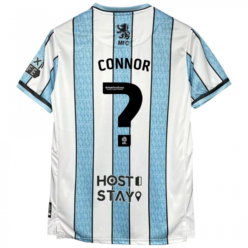 Niño Camiseta Shea Connor #0 Blanco Azul 2ª Equipación 2024/25 La Camisa Chile