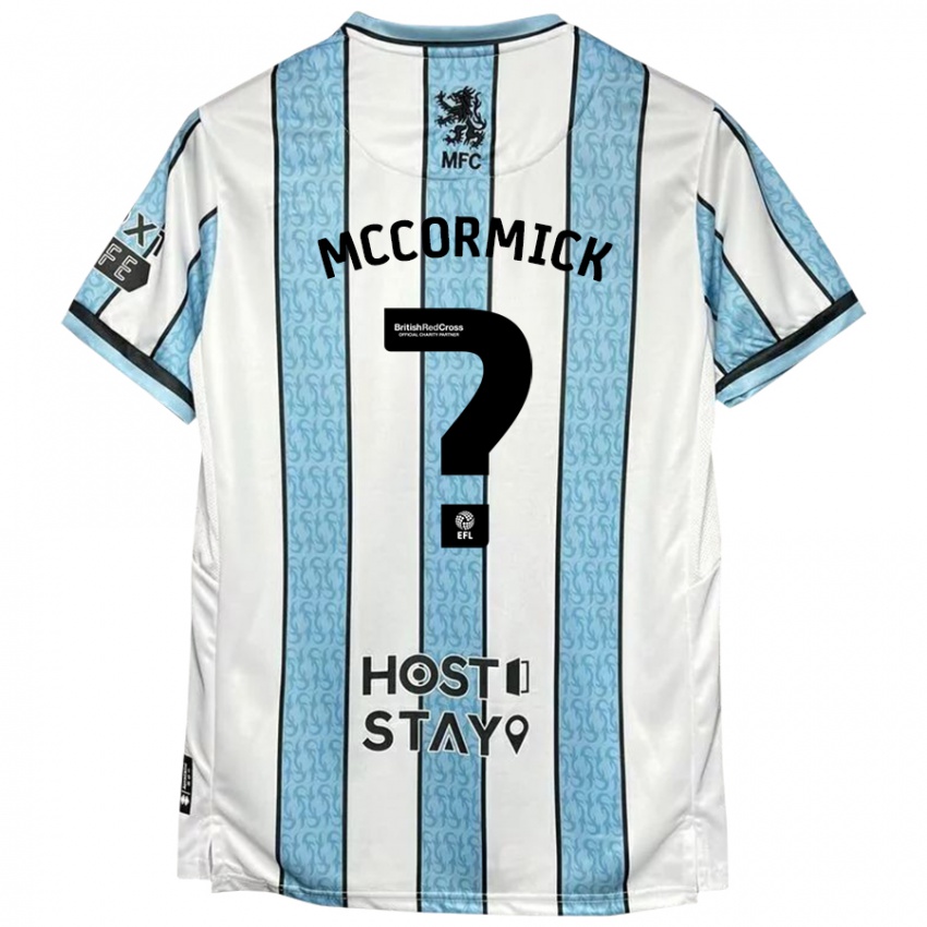 Niño Camiseta George Mccormick #0 Blanco Azul 2ª Equipación 2024/25 La Camisa Chile