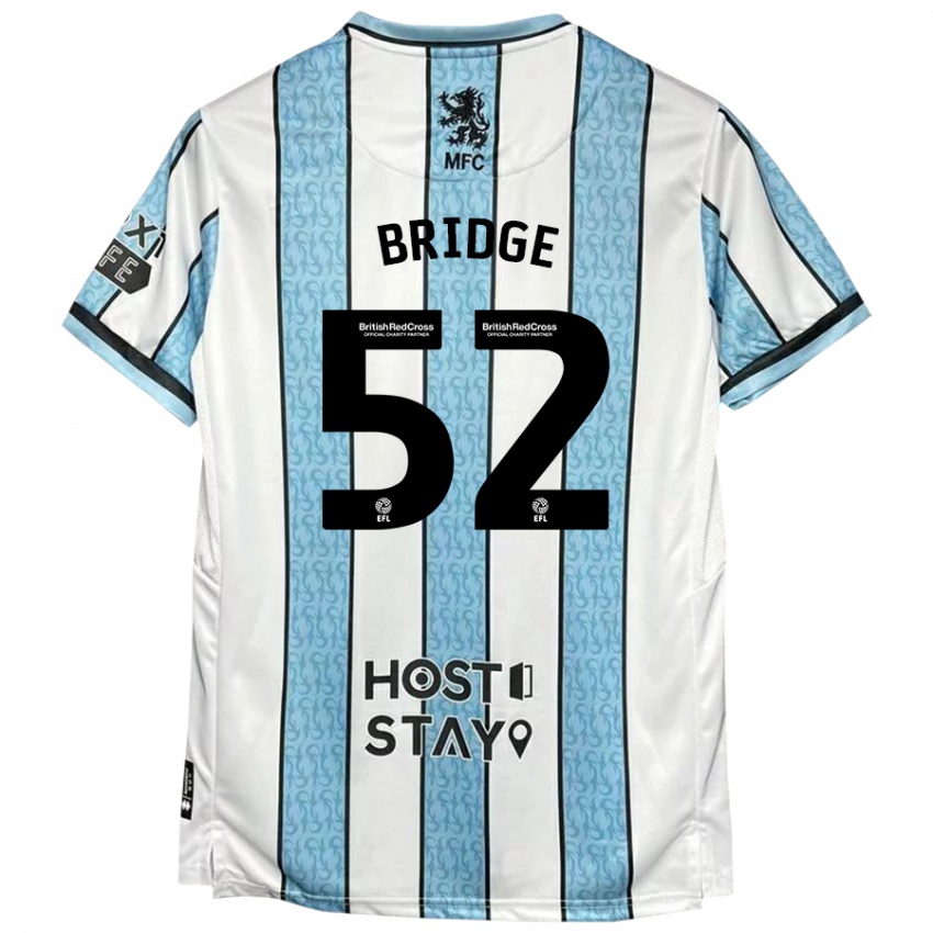 Niño Camiseta Aj Bridge #52 Blanco Azul 2ª Equipación 2024/25 La Camisa Chile