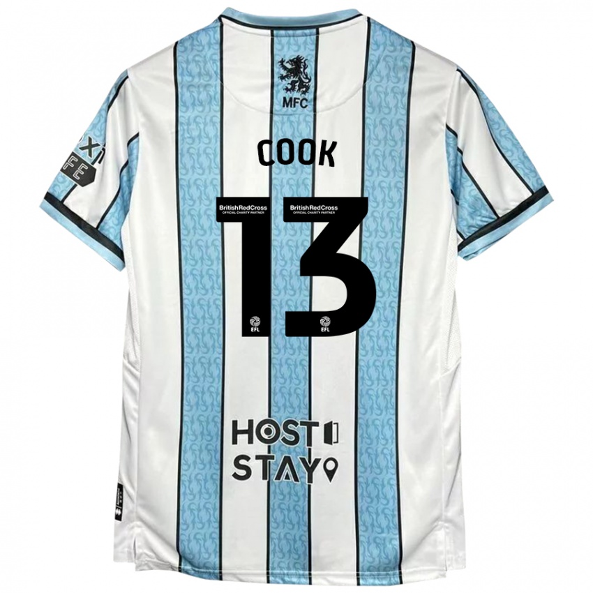 Niño Camiseta Ruby Cook #13 Blanco Azul 2ª Equipación 2024/25 La Camisa Chile