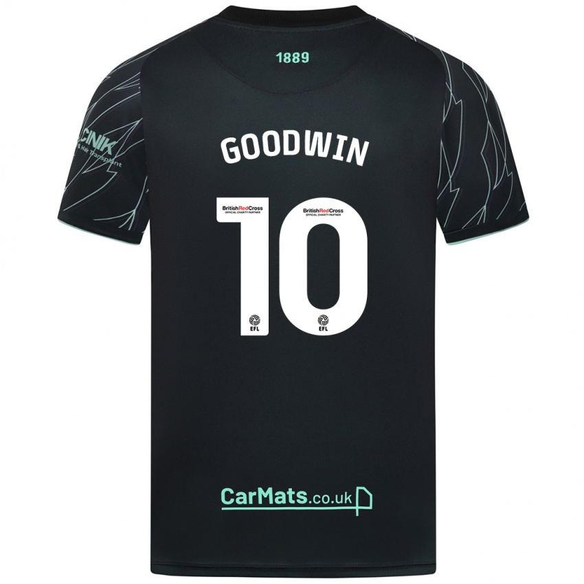 Niño Camiseta Isobel Goodwin #10 Negro Verde 2ª Equipación 2024/25 La Camisa Chile