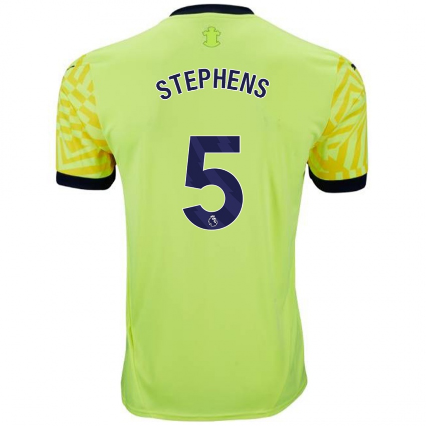 Niño Camiseta Jack Stephens #5 Amarillo 2ª Equipación 2024/25 La Camisa Chile