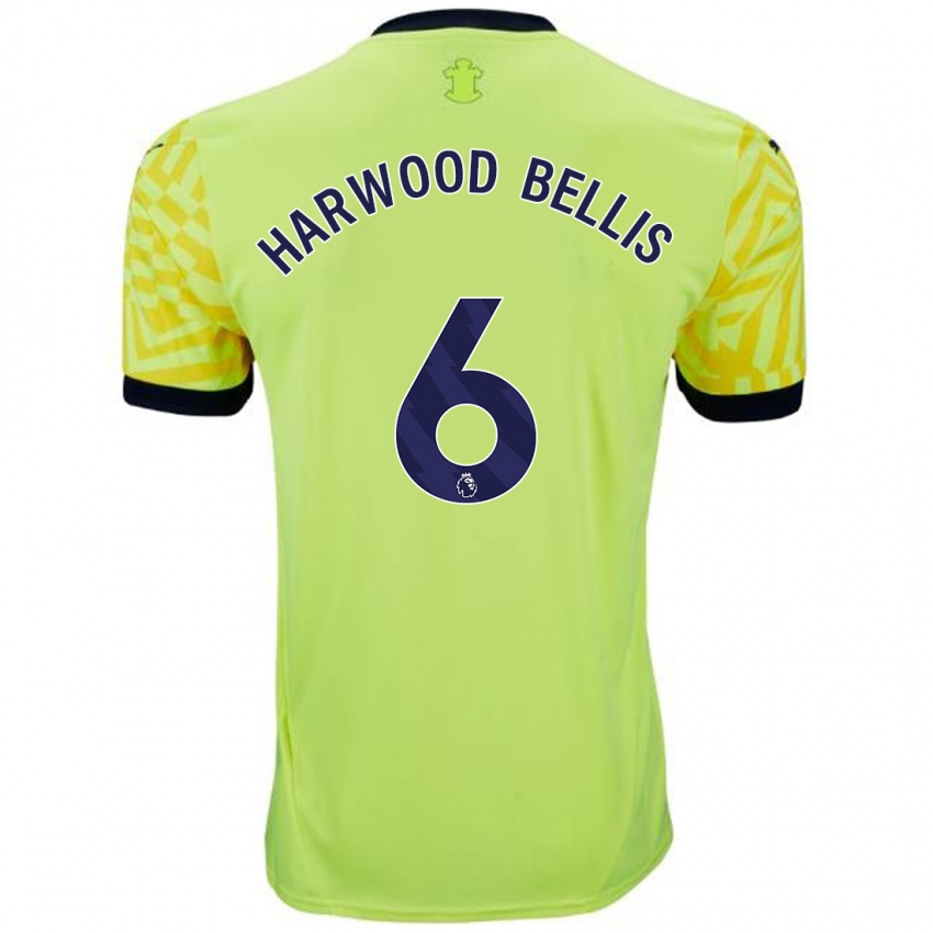 Niño Camiseta Taylor Harwood-Bellis #6 Amarillo 2ª Equipación 2024/25 La Camisa Chile