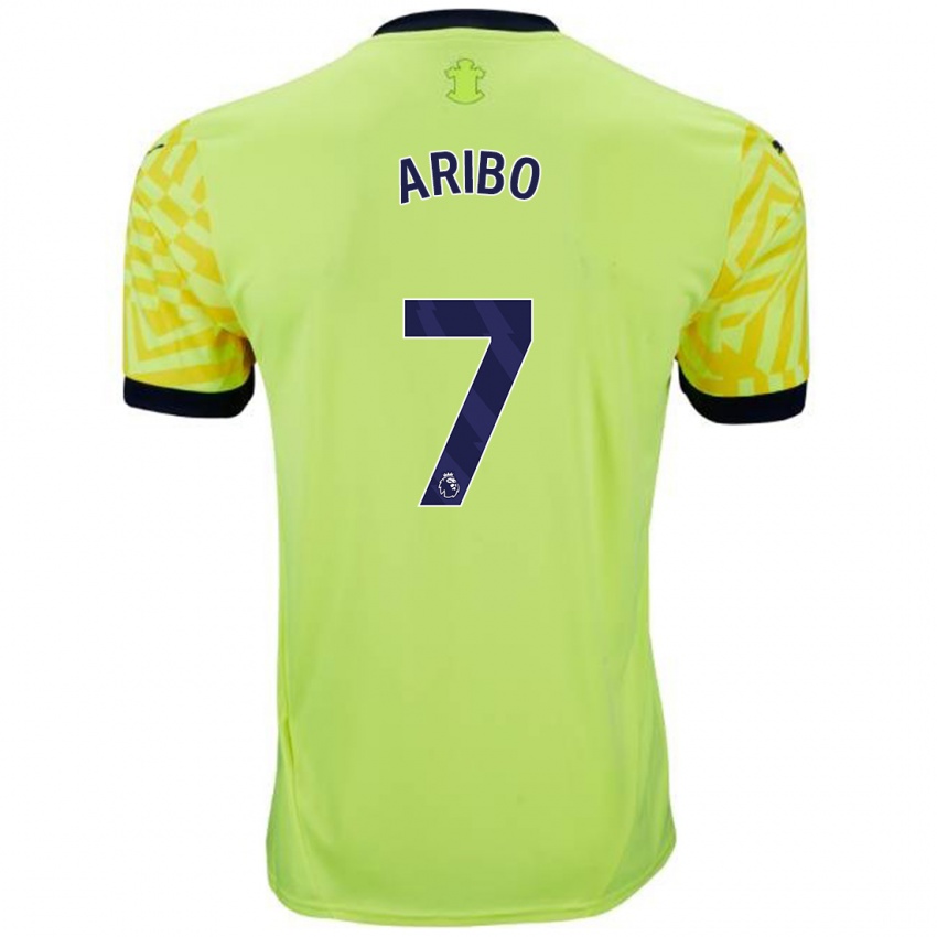 Niño Camiseta Joe Aribo #7 Amarillo 2ª Equipación 2024/25 La Camisa Chile