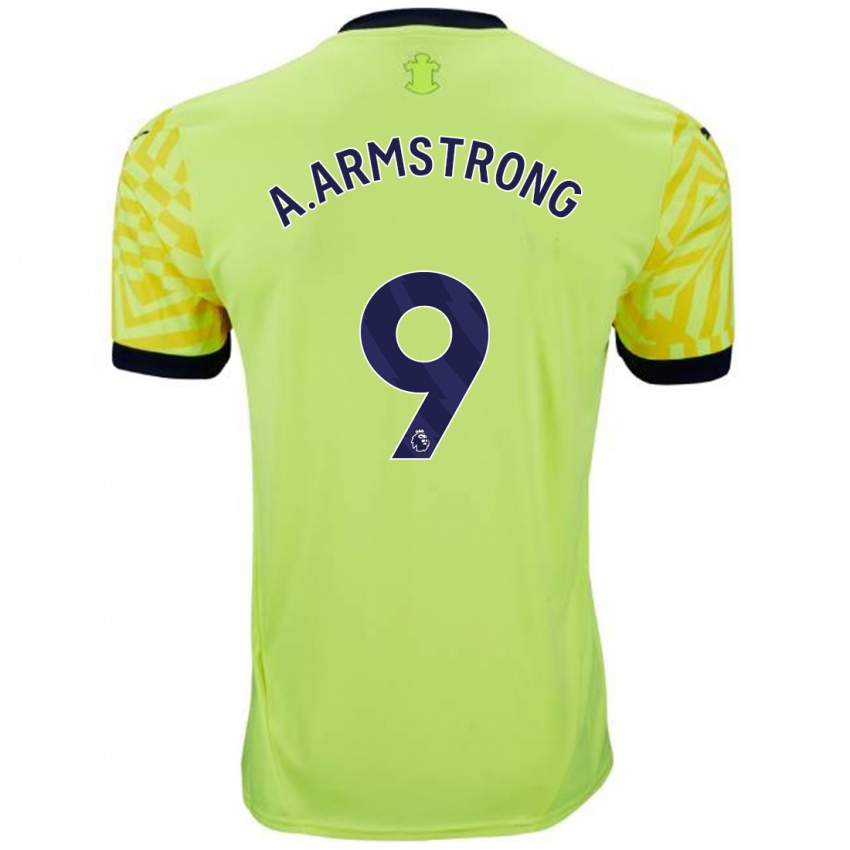 Niño Camiseta Adam Armstrong #9 Amarillo 2ª Equipación 2024/25 La Camisa Chile