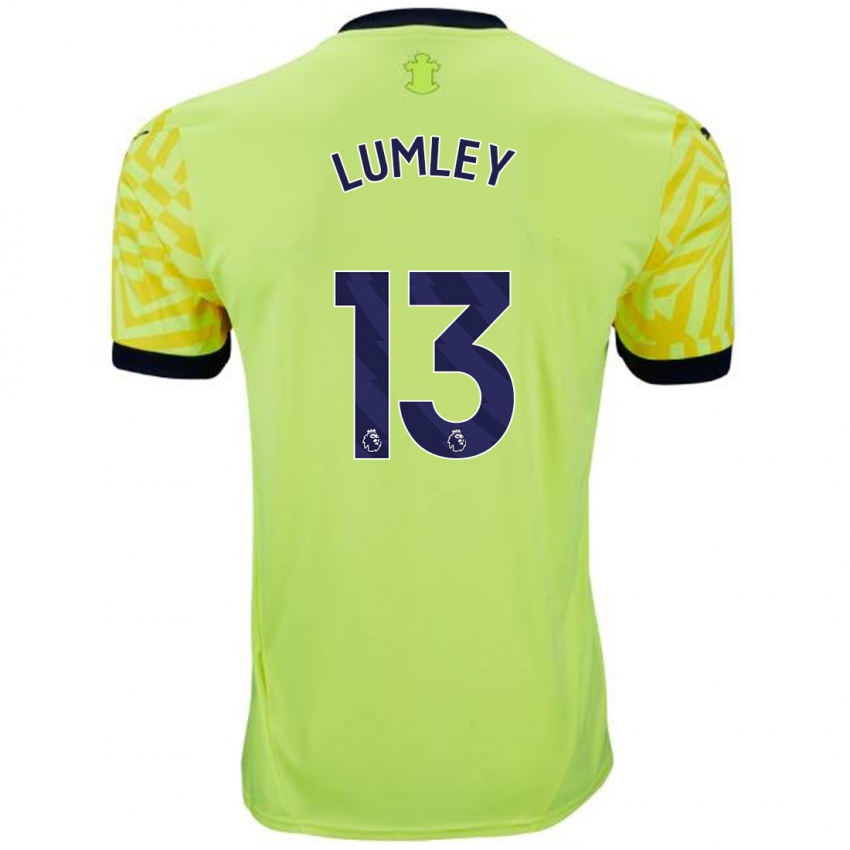 Niño Camiseta Joe Lumley #13 Amarillo 2ª Equipación 2024/25 La Camisa Chile