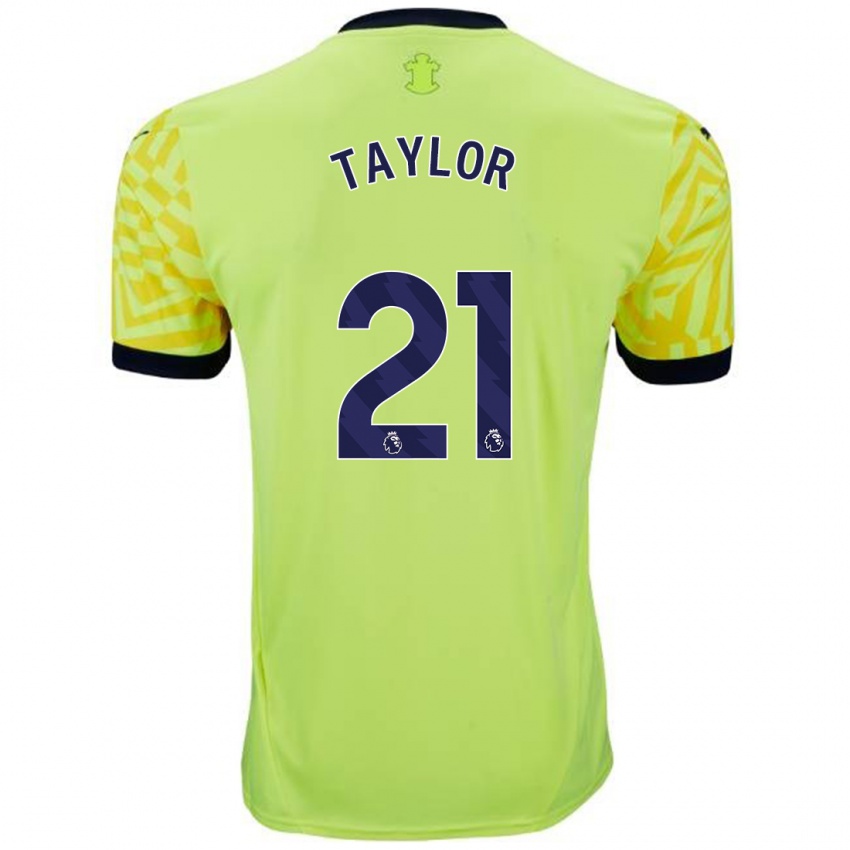 Niño Camiseta Charlie Taylor #21 Amarillo 2ª Equipación 2024/25 La Camisa Chile