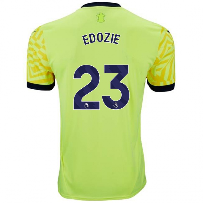 Niño Camiseta Samuel Edozie #23 Amarillo 2ª Equipación 2024/25 La Camisa Chile