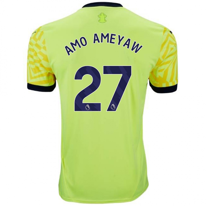 Niño Camiseta Samuel Amo-Ameyaw #27 Amarillo 2ª Equipación 2024/25 La Camisa Chile