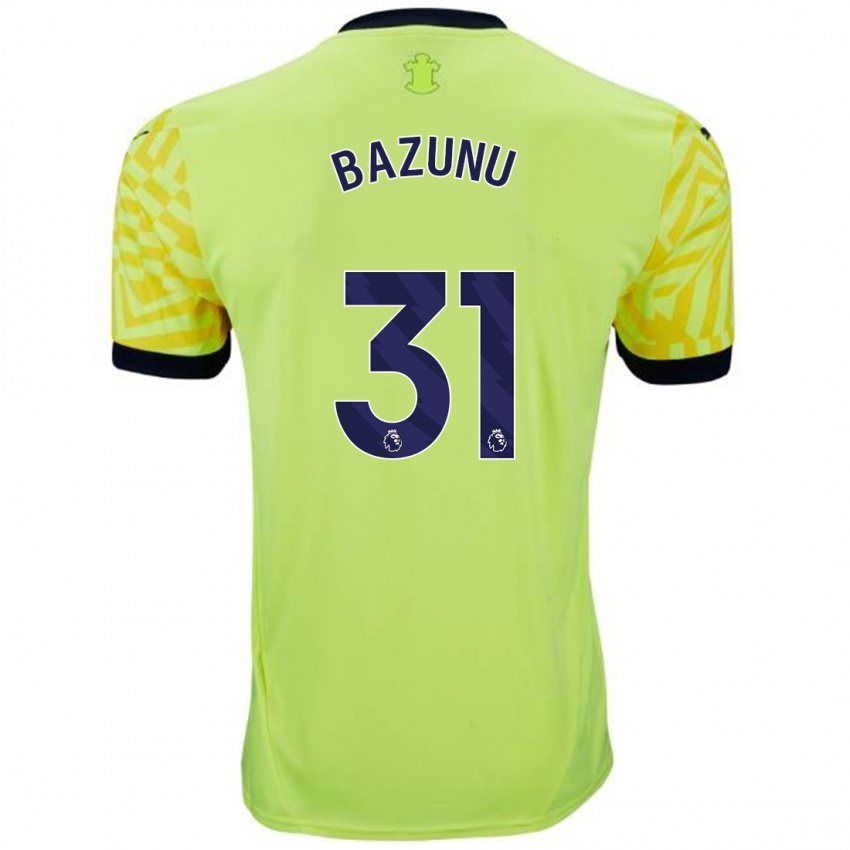 Niño Camiseta Gavin Bazunu #31 Amarillo 2ª Equipación 2024/25 La Camisa Chile