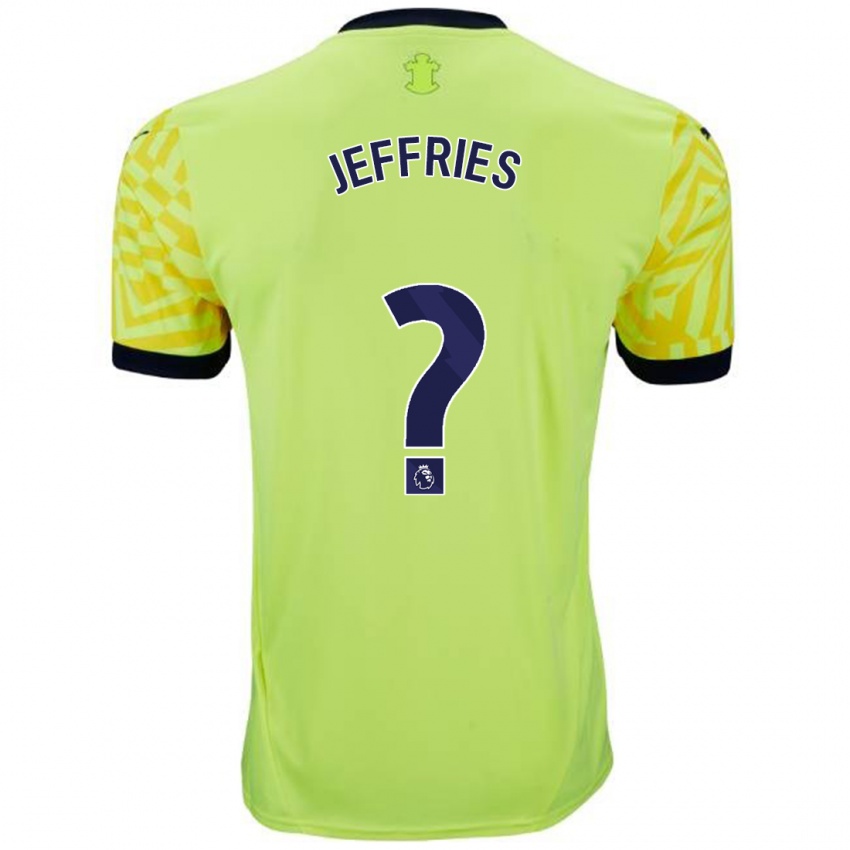 Niño Camiseta Josh Jeffries #0 Amarillo 2ª Equipación 2024/25 La Camisa Chile