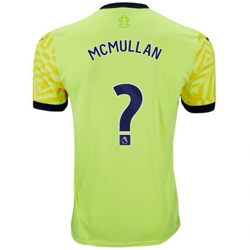 Niño Camiseta Korban Mcmullan #0 Amarillo 2ª Equipación 2024/25 La Camisa Chile